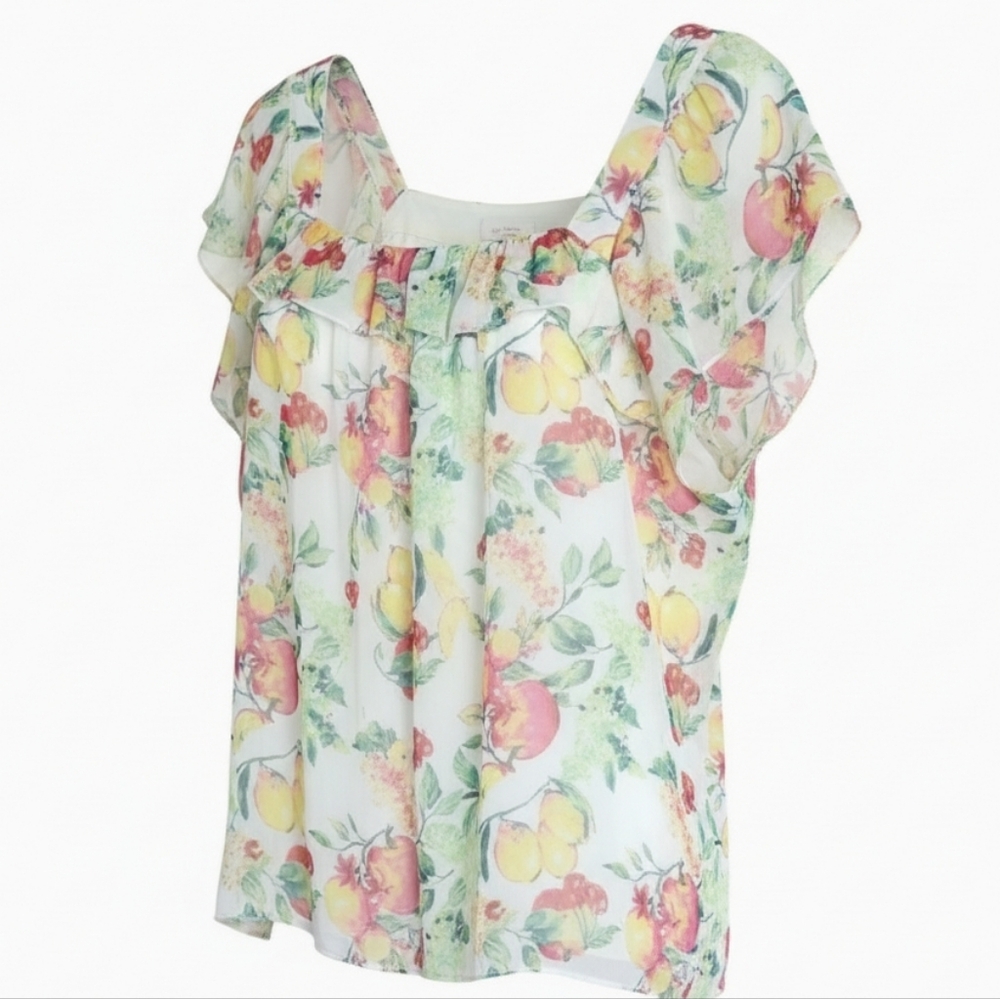 4x1 Boho Bundle Tops, Lucky Brand Multicolor Floral Blouse, See Description - Picture 3 of 16